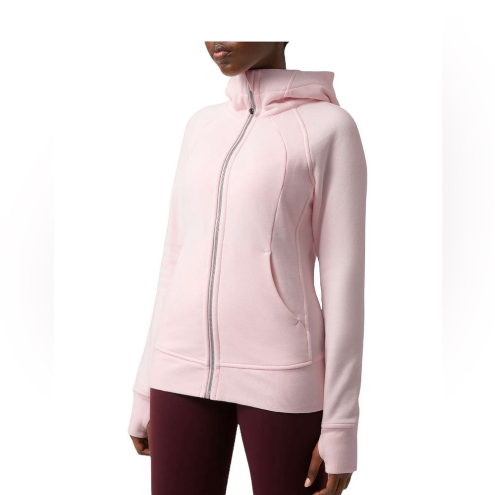 Light pink Lululemon Scuba hoodie full zipper size 4